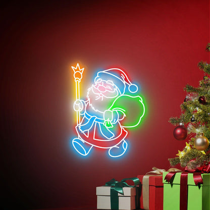 Santa Claus Led Neon Sign Father Christmas Led Neon Sign For Home | Shineneon