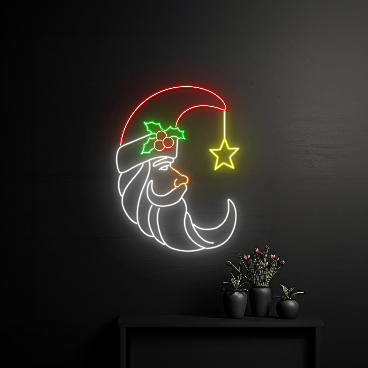 Santa Claus Neon Sign Christmas Led Sign