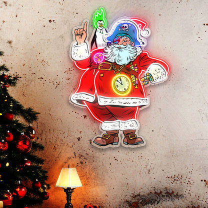 Santa Claus Pirate Penguin Acrylic Led Neon Sign | Shineneon