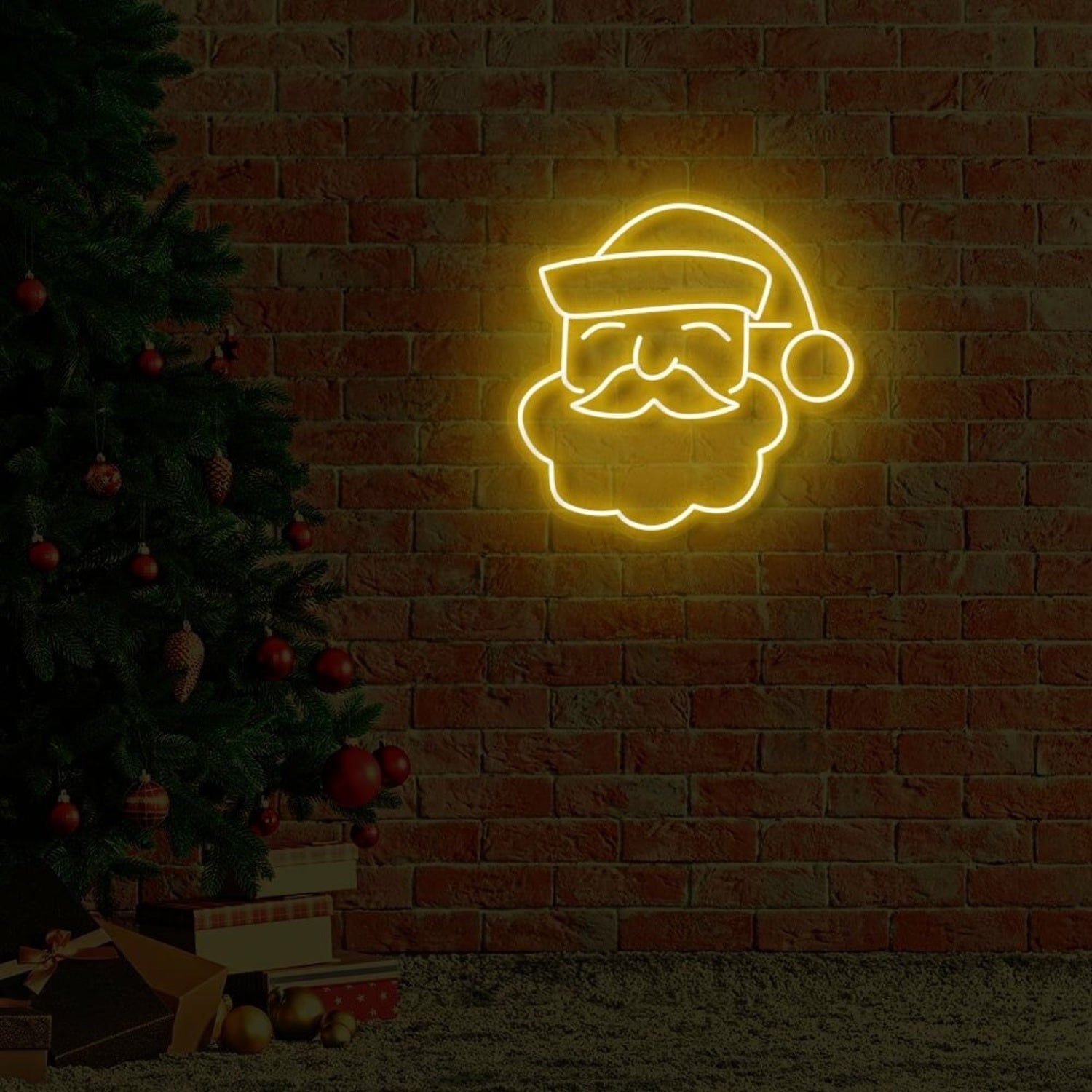 Santa Face Led Neon Sign | Shineneon