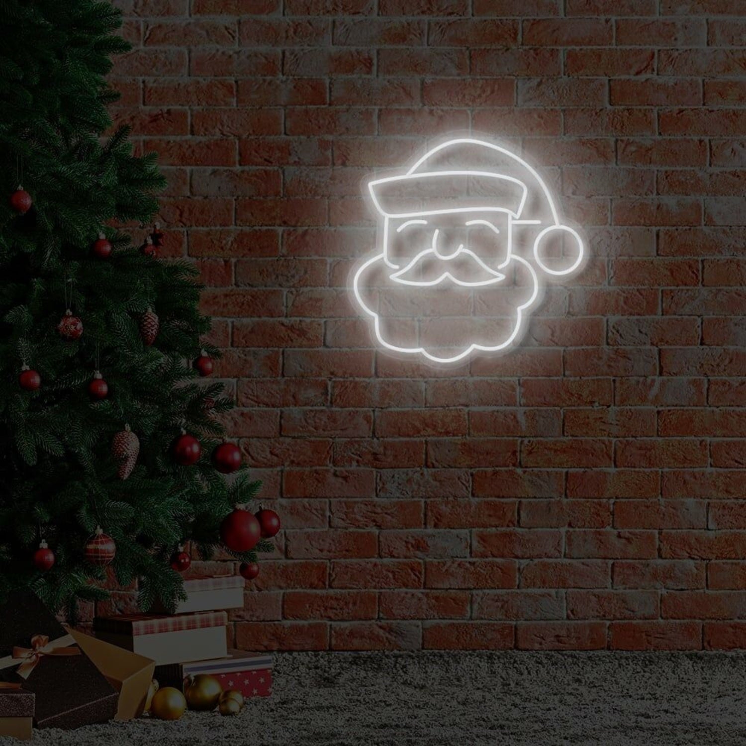 Santa Face Led Neon Sign | Shineneon