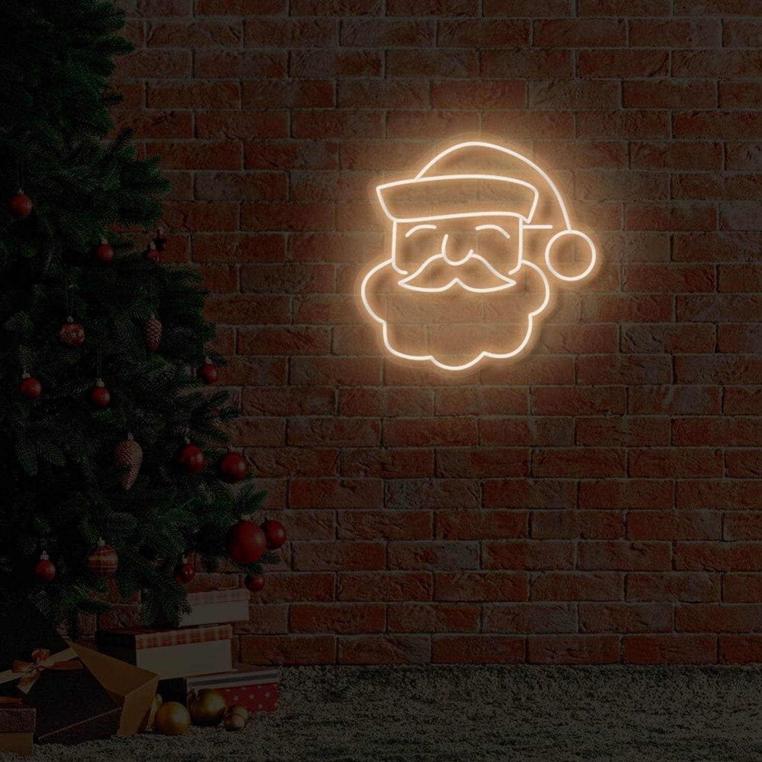 Santa Face Led Neon Sign | Shineneon
