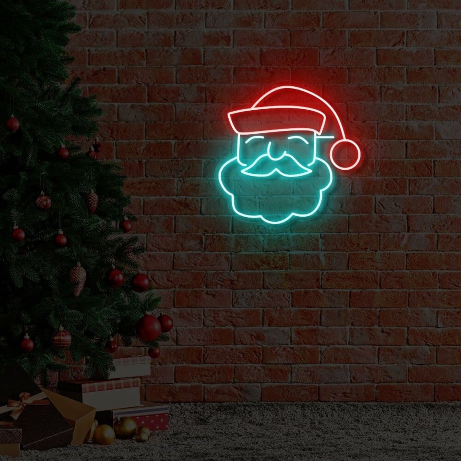 Santa Face Led Neon Sign | Shineneon