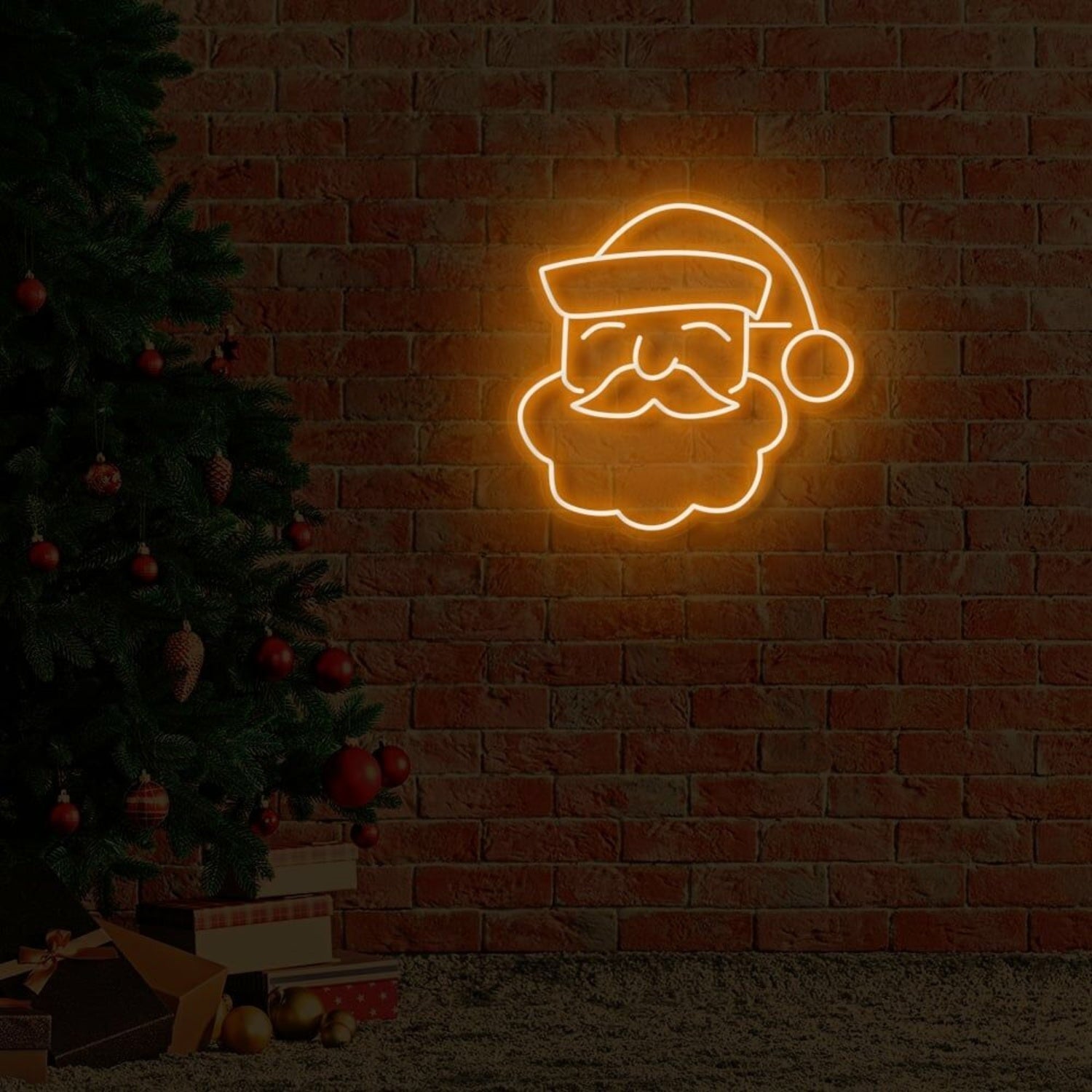 Santa Face Led Neon Sign | Shineneon