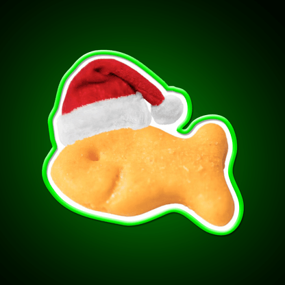 Santa Goldfish Snack Food Led Neon Sign Rgb Color - Shineneon