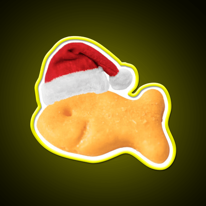 Santa Goldfish Snack Food Led Neon Sign Rgb Color - Shineneon