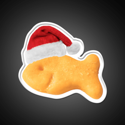 Santa Goldfish Snack Food Led Neon Sign Rgb Color - Shineneon