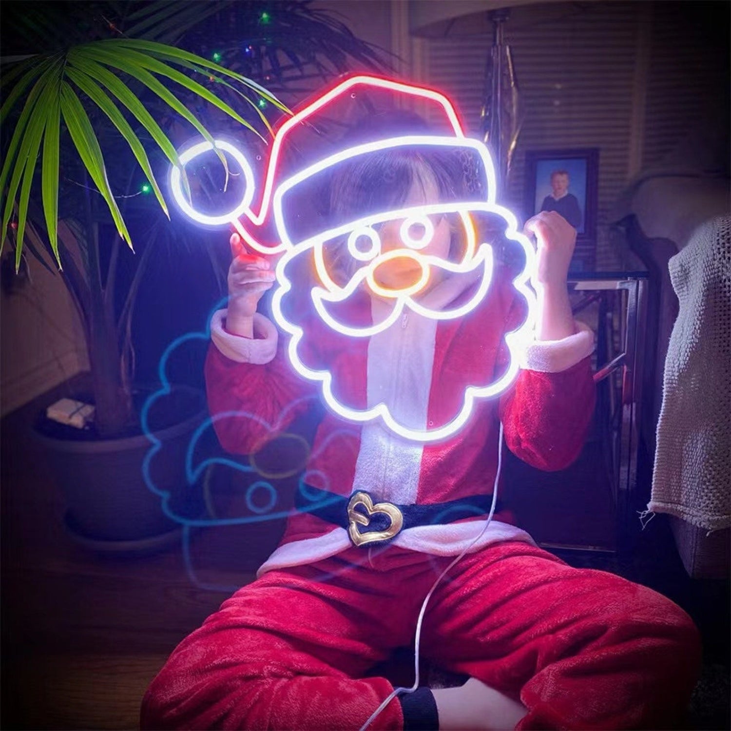 Santa Neon Sign Merry Christmas Neon Sign | Shineneon