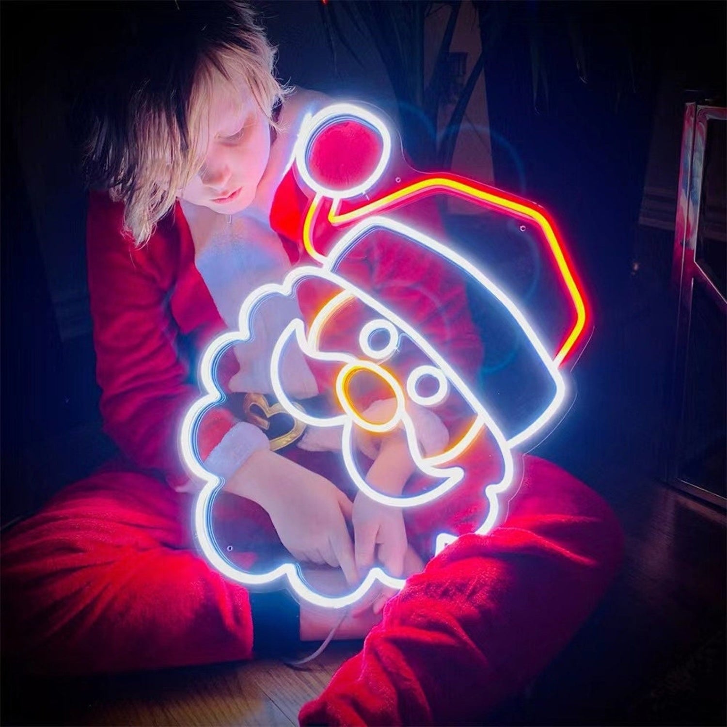 Santa Neon Sign Merry Christmas Neon Sign | Shineneon
