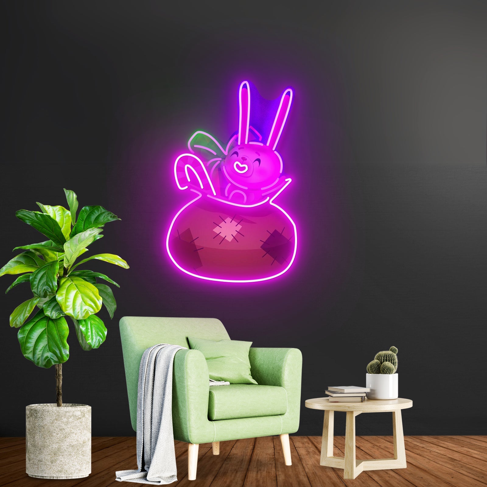 Santa Sack Christmas Neon Artwork For Sale - Shineneon