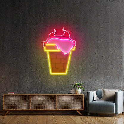 Santa Stuck In Chimney Christmas Led Neon Artwork For Sale - Shineneon