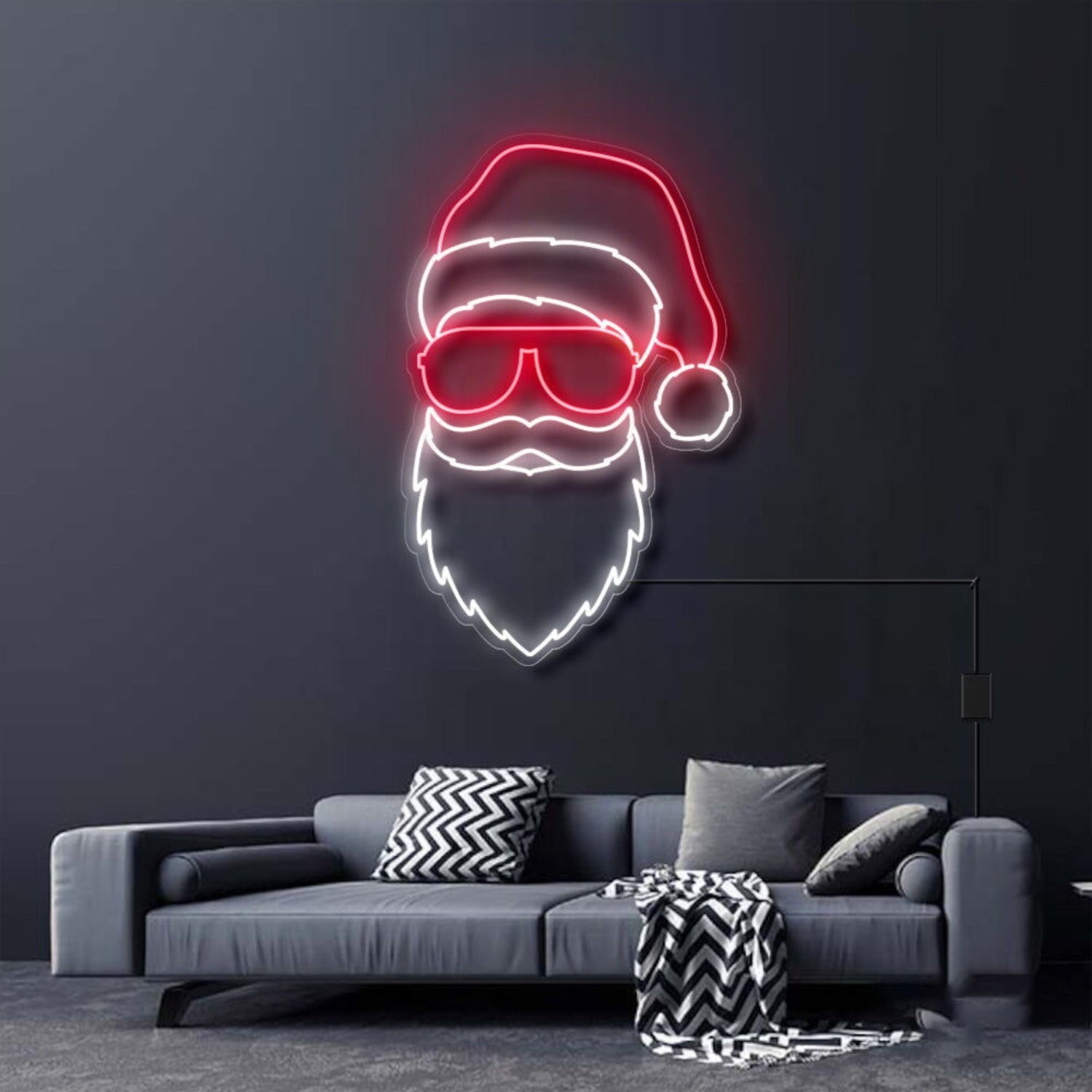 Santa With Sunglasses Neon Sign | Shineneon