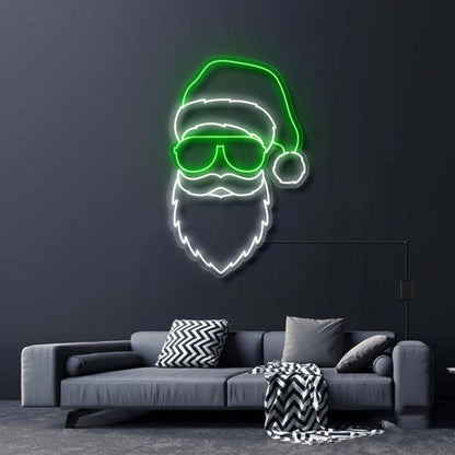 Santa With Sunglasses Neon Sign | Shineneon