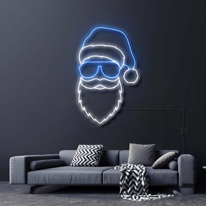 Santa With Sunglasses Neon Sign | Shineneon