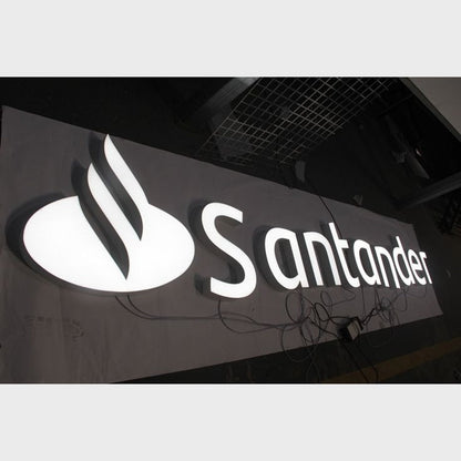 Santander 3D Frontlit Channel Letters Led Light Sign - Shineneon
