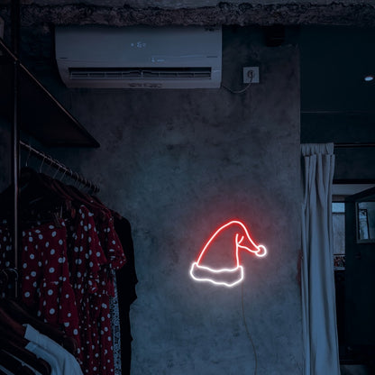 Santas Hat Christmas Led Neon Sign Wall Art | Shineneon