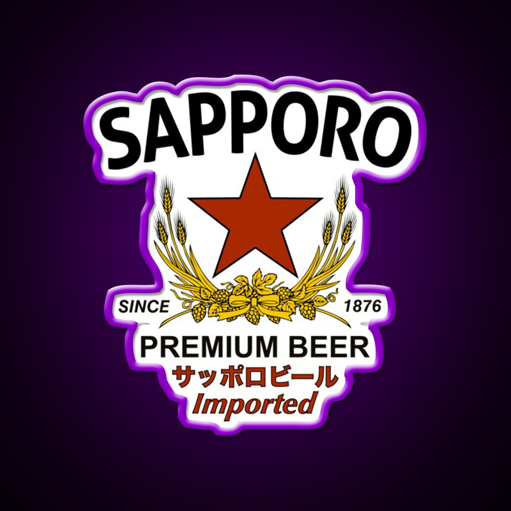 Sapporo Beer Bar Decor Led Neon Sign Business Neon Sign Rgb Color - LED neon sign view 9