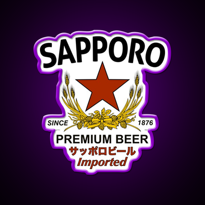 Sapporo Beer Bar Decor Led Neon Sign Business Neon Sign Rgb Color - LED neon sign view 9