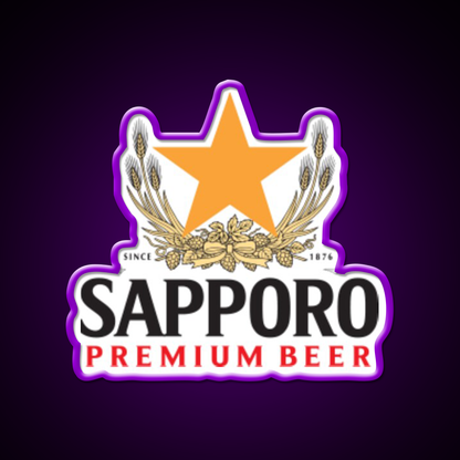 Sapporo Beer Bar Decor Led Neon Sign Rgb Color - LED neon sign view 9