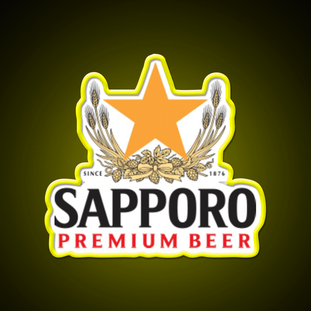 Sapporo Beer Bar Decor Led Neon Sign Rgb Color - Shineneon