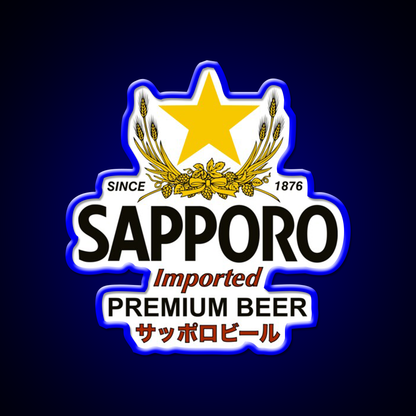Sapporo Beer Bar Decor Led Neon Sign Wall Art Rgb Color - LED neon sign view 5