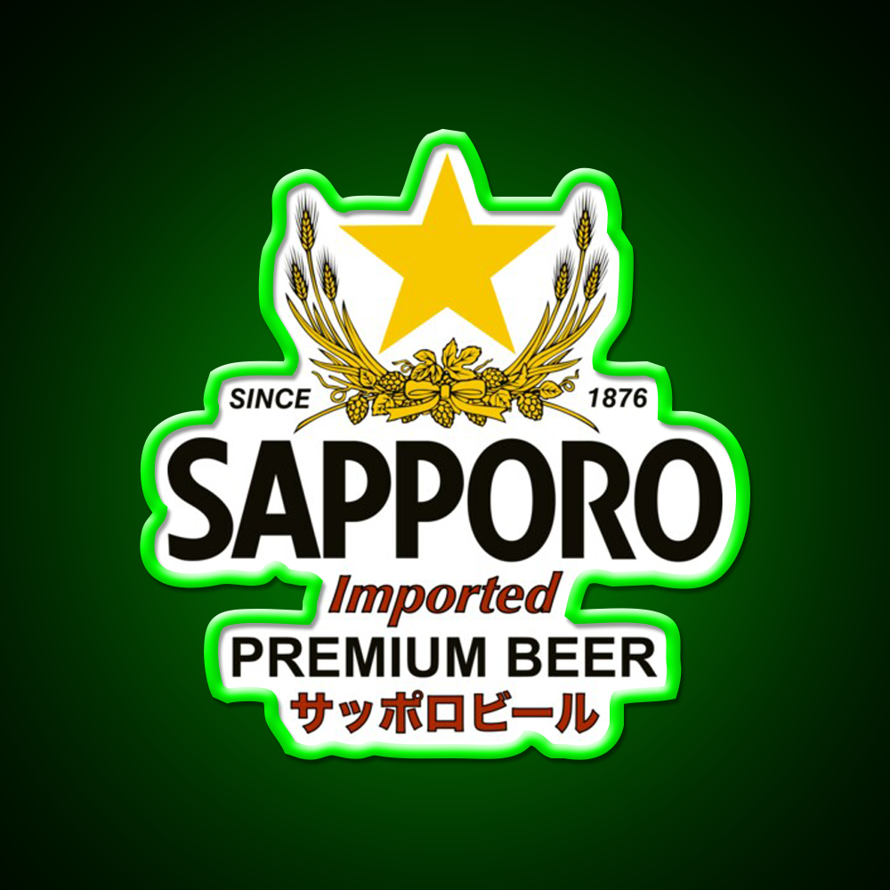 Sapporo Beer Bar Decor Led Neon Sign Wall Art Rgb Color - LED neon sign view 8
