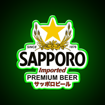 Sapporo Beer Bar Decor Led Neon Sign Wall Art Rgb Color - LED neon sign view 8