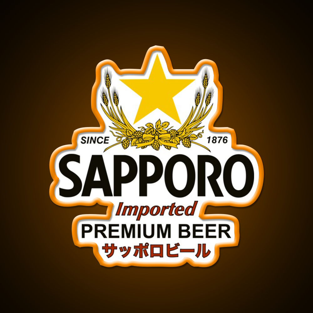 Sapporo Beer Bar Decor Led Neon Sign Wall Art Rgb Color - LED neon sign view 6