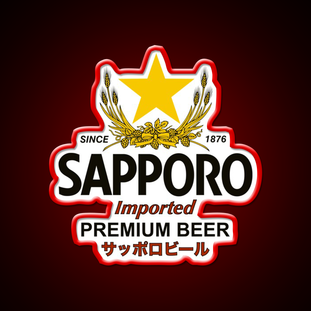 Sapporo Beer Bar Decor Led Neon Sign Wall Art Rgb Color - LED neon sign view 10