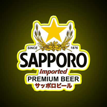 Sapporo Beer Bar Decor Led Neon Sign Wall Art Rgb Color - LED neon sign view 7