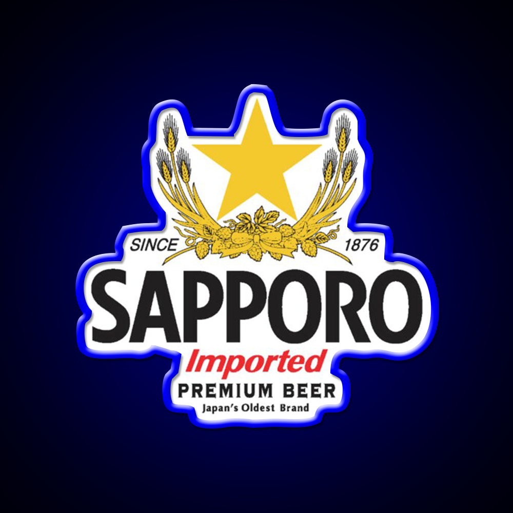 Sapporo Beer Bar Decor Led Neon Sign Wall Decor Rgb Color - LED neon sign view 5