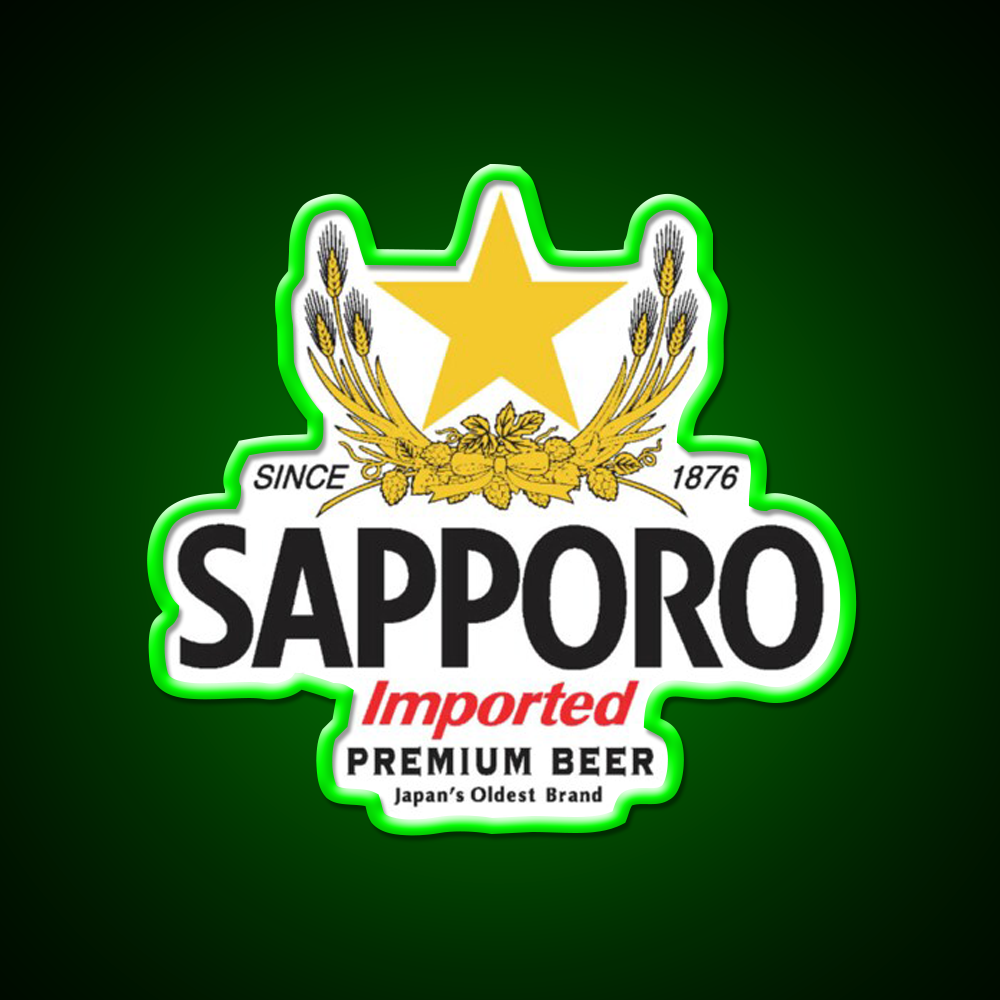 Sapporo Beer Bar Decor Led Neon Sign Wall Decor Rgb Color - LED neon sign view 8