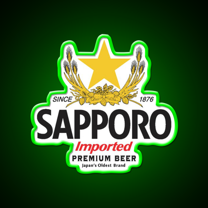 Sapporo Beer Bar Decor Led Neon Sign Wall Decor Rgb Color - LED neon sign view 8