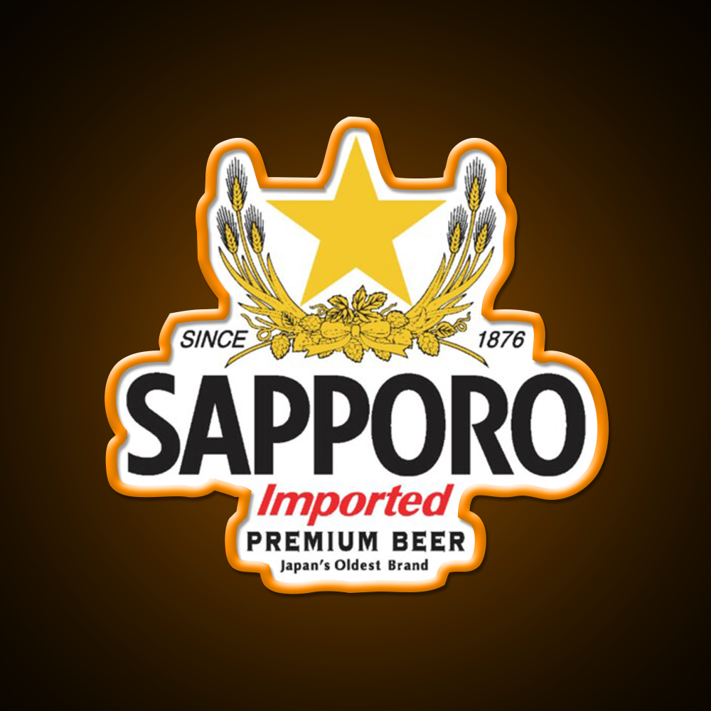 Sapporo Beer Bar Decor Led Neon Sign Wall Decor Rgb Color - LED neon sign view 6