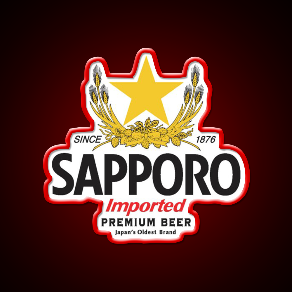 Sapporo Beer Bar Decor Led Neon Sign Wall Decor Rgb Color - LED neon sign view 10