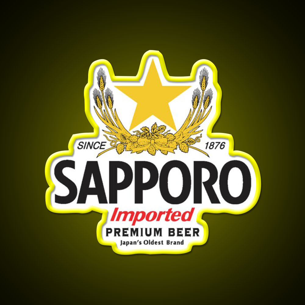 Sapporo Beer Bar Decor Led Neon Sign Wall Decor Rgb Color - LED neon sign view 7