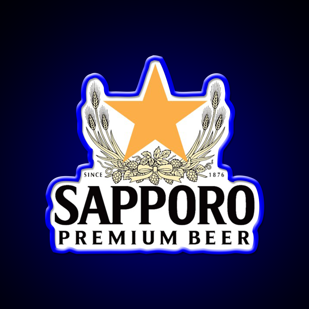 Sapporo Logo Beer Bar Decor Led Neon Sign Rgb Color - LED neon sign view 5