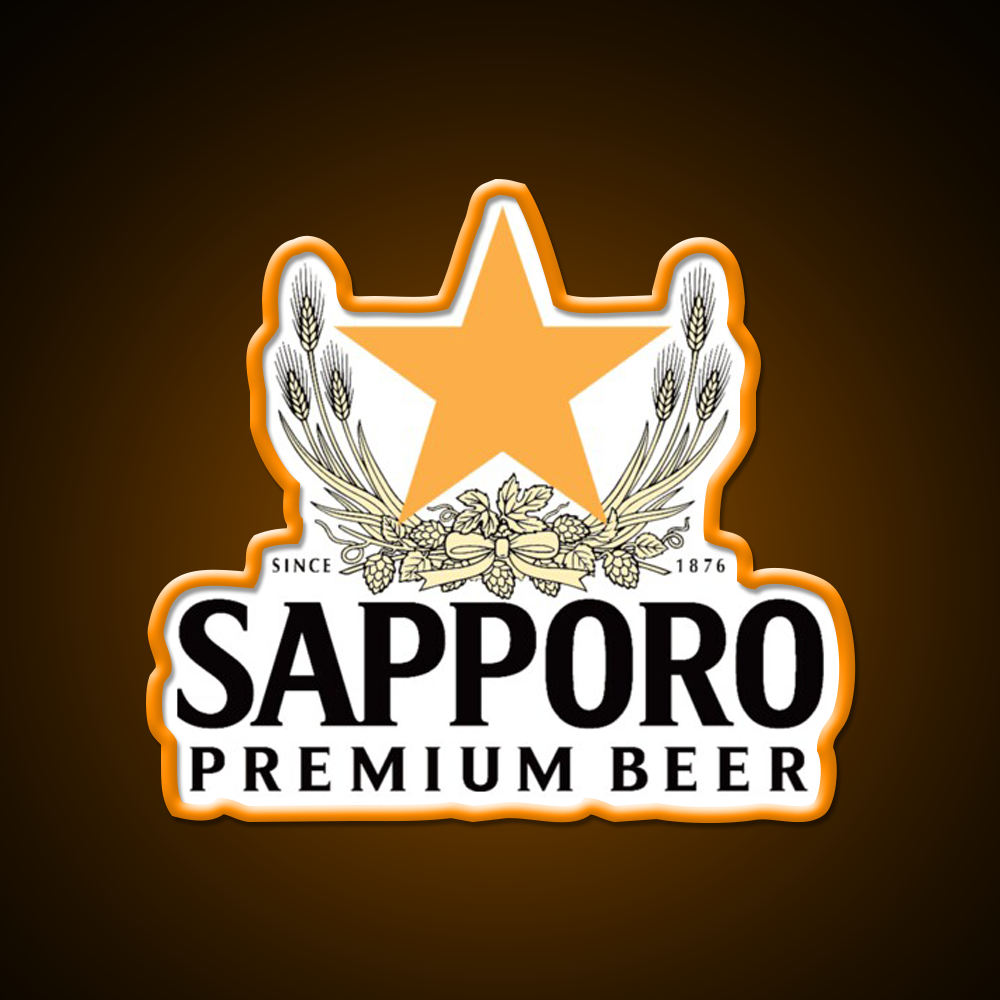 Sapporo Logo Beer Bar Decor Led Neon Sign Rgb Color - LED neon sign view 6