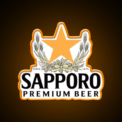 Sapporo Logo Beer Bar Decor Led Neon Sign Rgb Color - LED neon sign view 6