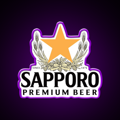 Sapporo Logo Beer Bar Decor Led Neon Sign Rgb Color - LED neon sign view 9