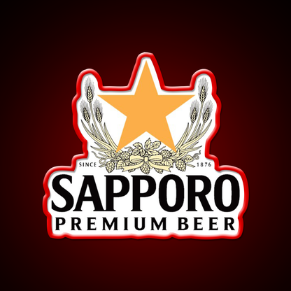 Sapporo Logo Beer Bar Decor Led Neon Sign Rgb Color - LED neon sign view 10