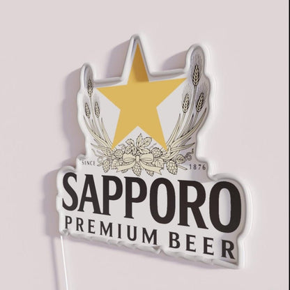 Sapporo Logo Rgb Led Neon Sign - Shineneon