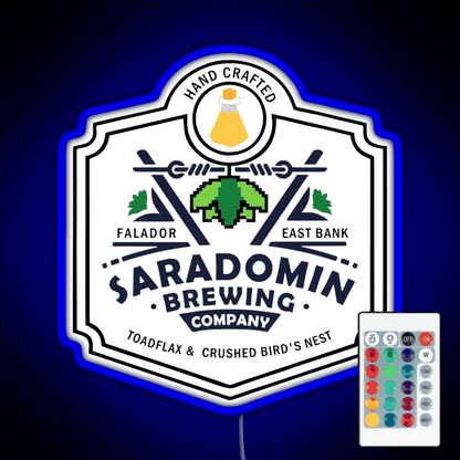 Saradomin Brewing Company Osrs Rgb Led Neon Sign Pop Wall Art