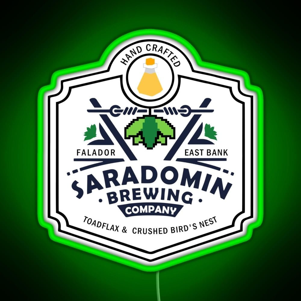 Saradomin Brewing Company Osrs Rgb Led Neon Sign Pop Wall Art - Shineneon