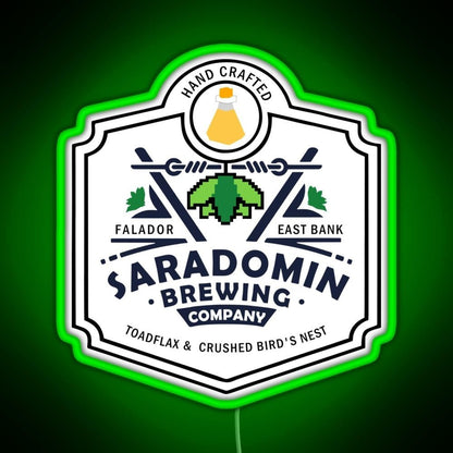 Saradomin Brewing Company Osrs Rgb Led Neon Sign Pop Wall Art - Shineneon