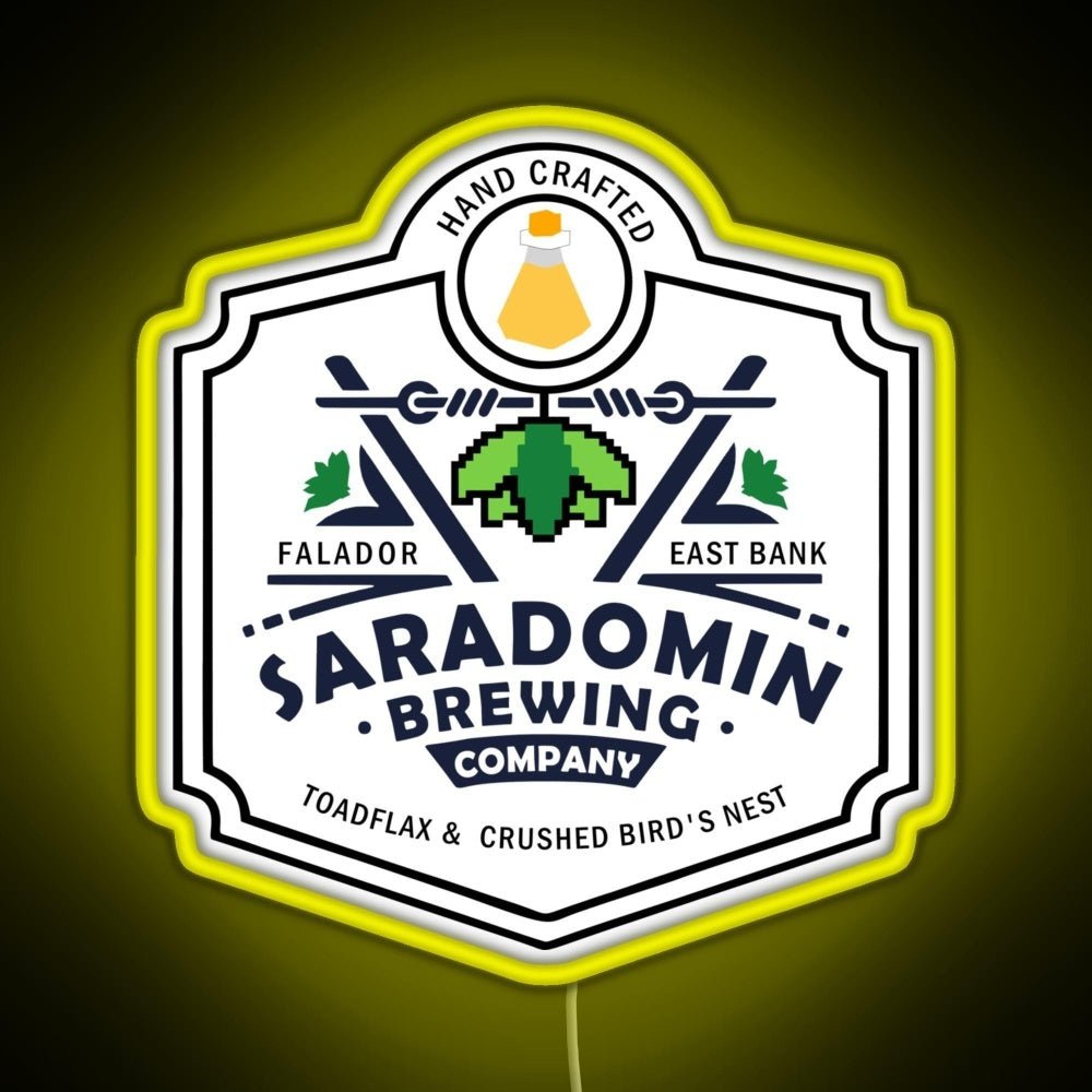 Saradomin Brewing Company Osrs Rgb Led Neon Sign Pop Wall Art - Shineneon