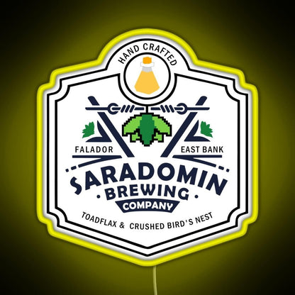 Saradomin Brewing Company Osrs Rgb Led Neon Sign Pop Wall Art - Shineneon