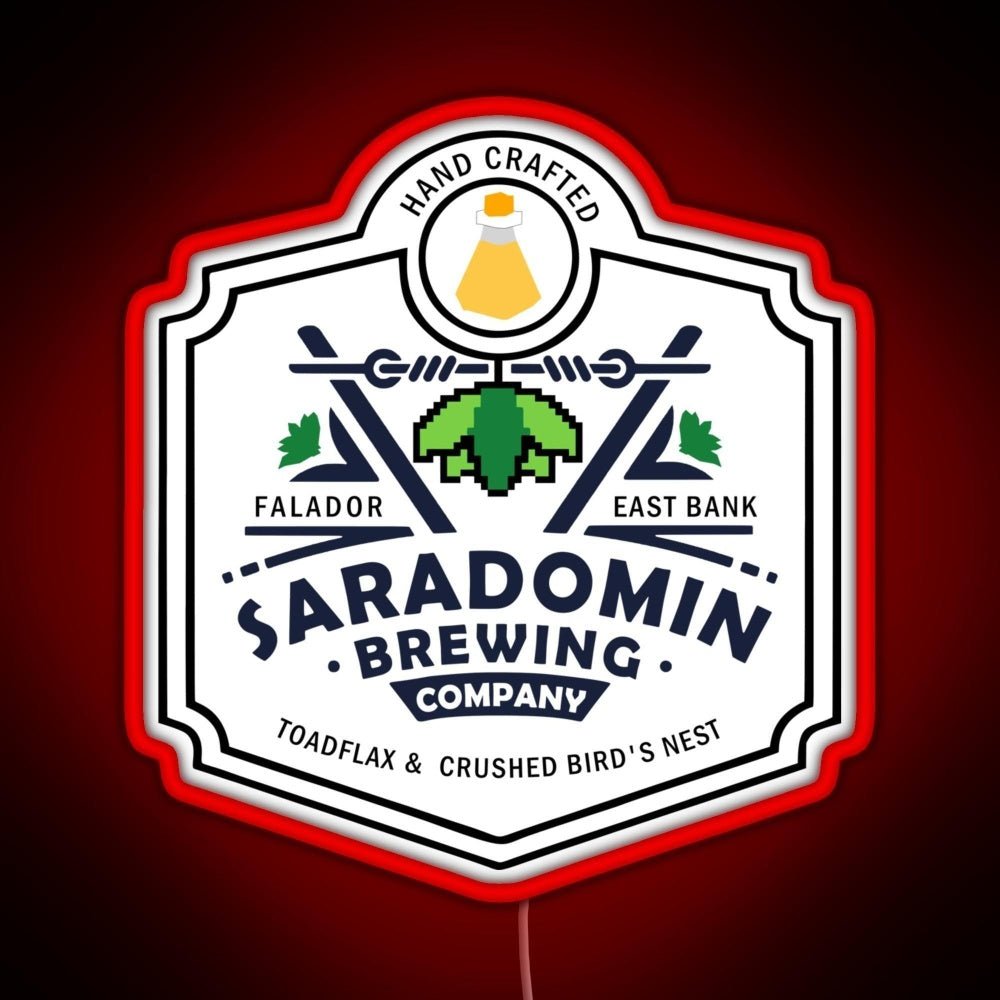 Saradomin Brewing Company Osrs Rgb Led Neon Sign Pop Wall Art - Shineneon