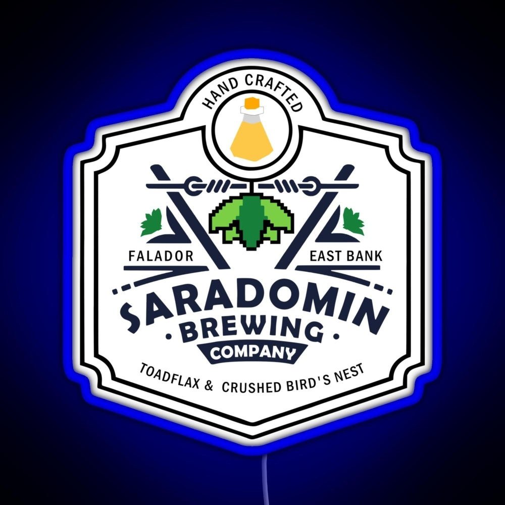 Saradomin Brewing Company Osrs Rgb Led Neon Sign Pop Wall Art - Shineneon