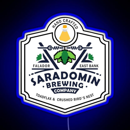 Saradomin Brewing Company Osrs Rgb Led Neon Sign Pop Wall Art - Shineneon